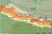 Nepal Landkarte